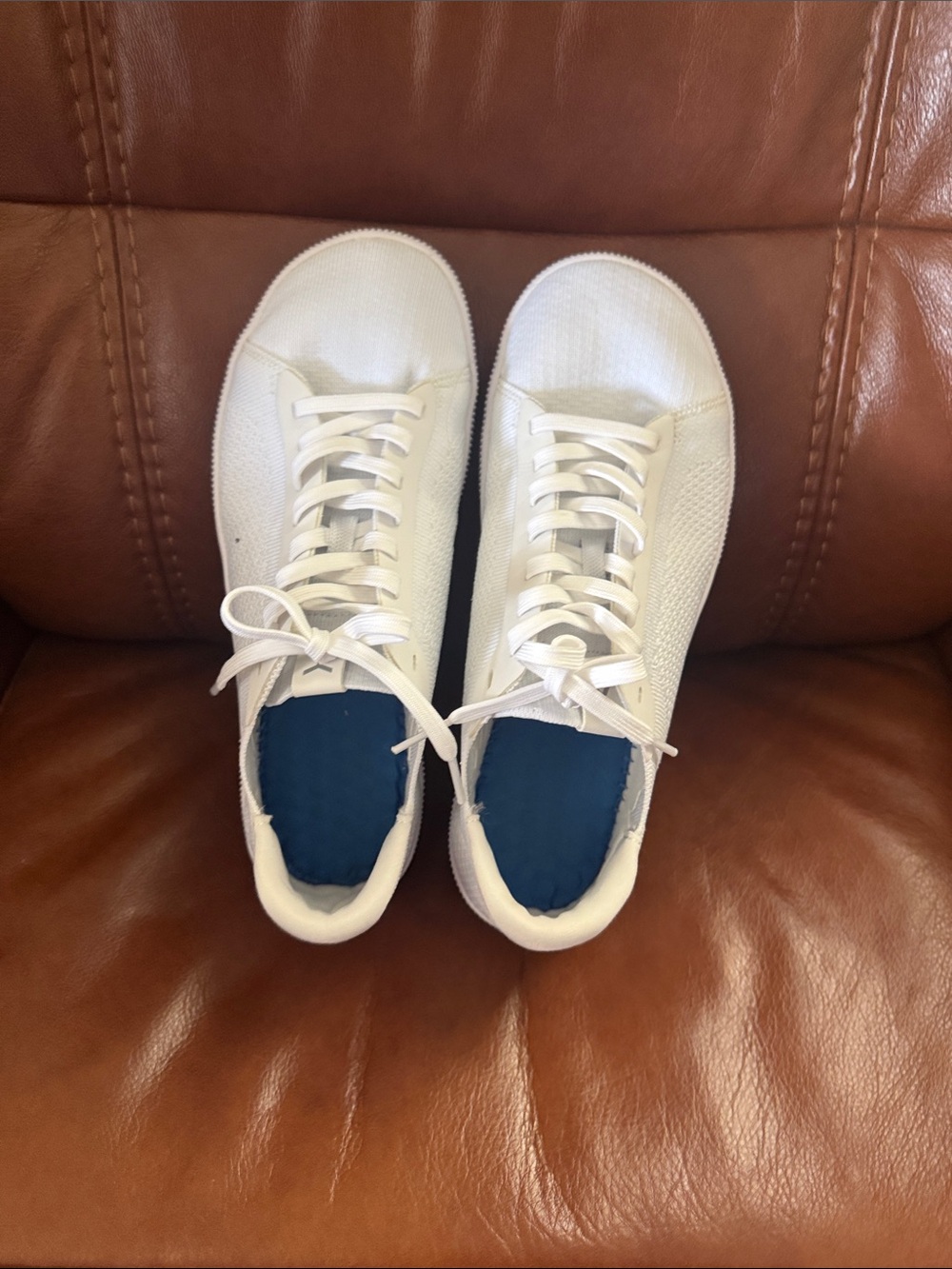 Women’s Flux White Lightweight Knit Sneakers